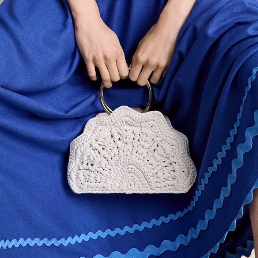 On 34th - Women's Crocheted Top-Handle Handbag